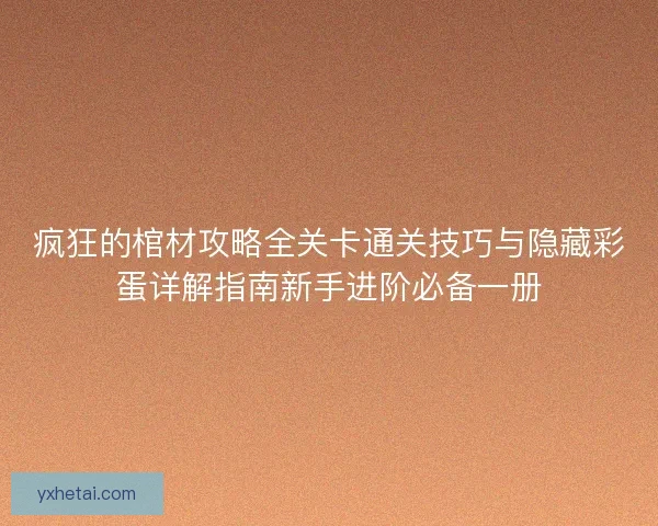 疯狂的棺材攻略全关卡通关技巧与隐藏彩蛋详解指南新手进阶必备一册